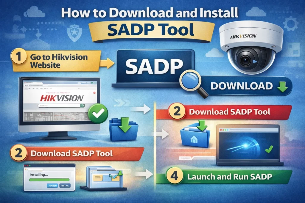 Hikvision IP camera selected in SADP with Inactive status before activation