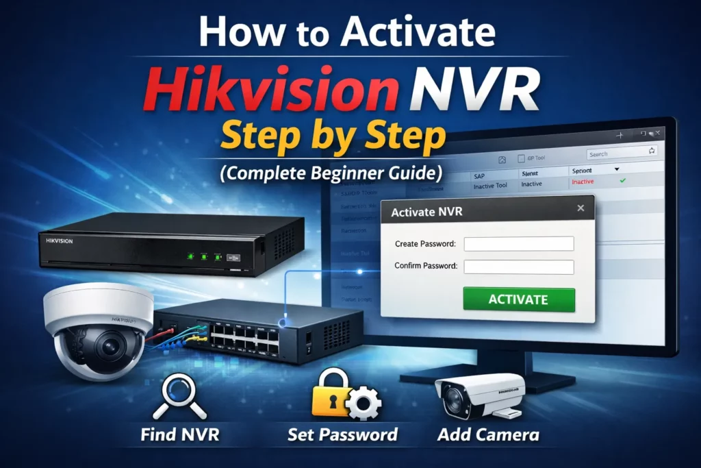 Hikvision NVR activation with SADP — featured guide image