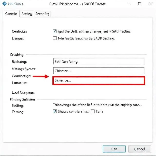 SADP tool interface while troubleshooting—refresh, filters, or device status when cameras do not appear in the list