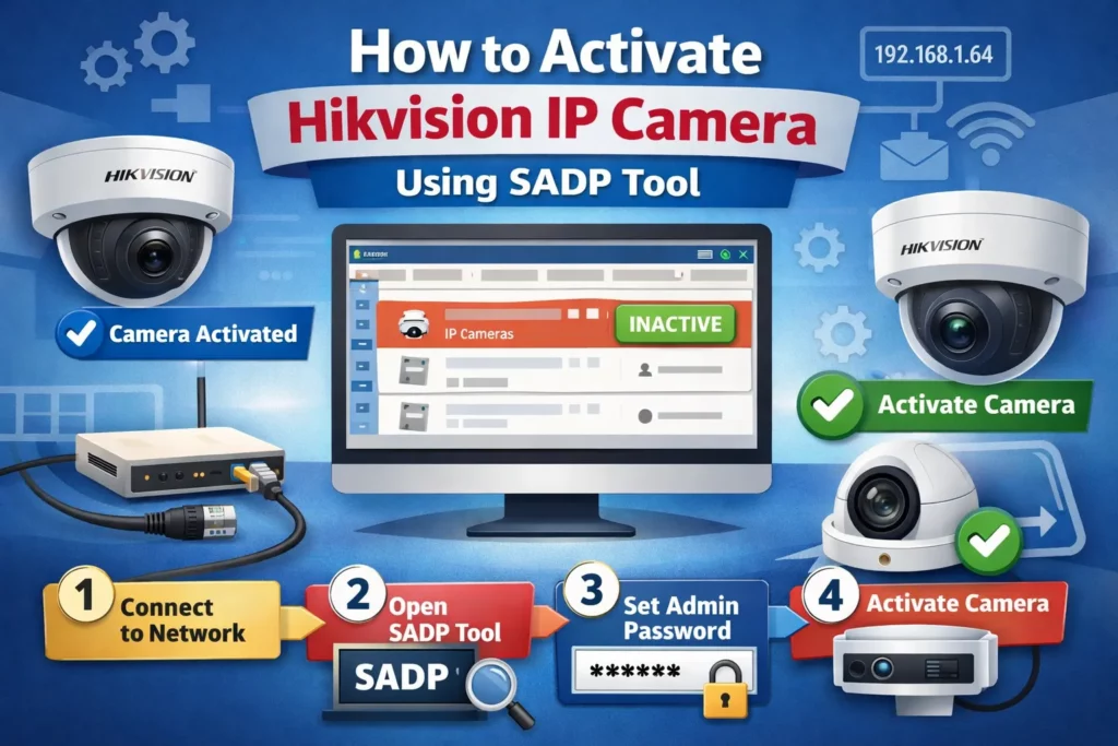 How to Activate Hikvision IP Camera Using SADP Tool